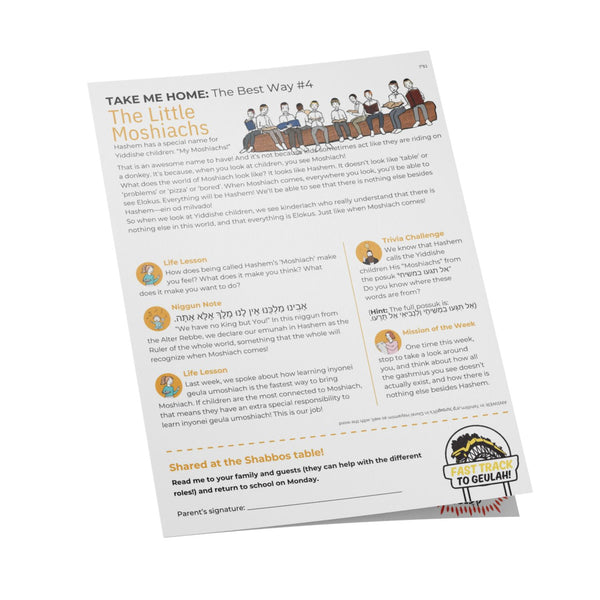 Weekly Moshiach Shabbos Table Companion