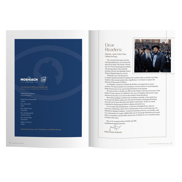 Vision Conscious Farbrengen in Print #3 30 Years