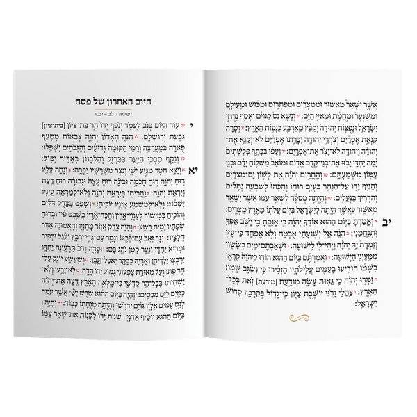 Achron shel Pesach Shul Haftarah Companion